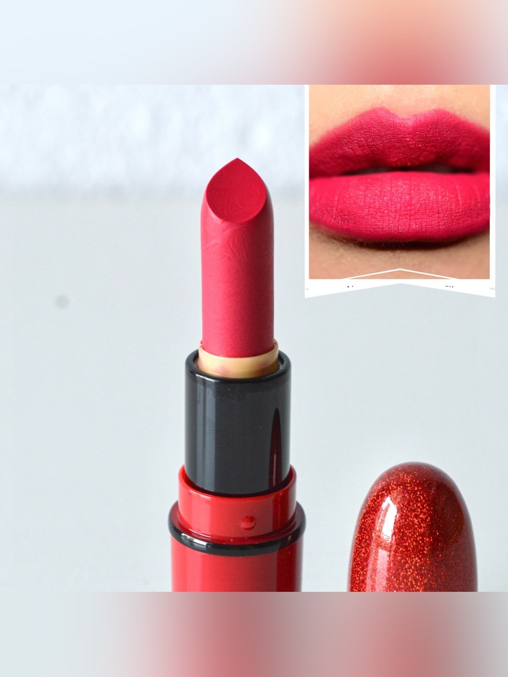 MAC Cosmetics Lipstick *ALL FIRED UP* Limited Edition Mini Traver Size Lipstick